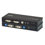 CE604 USB DVI KVM подовжувач Cat 5 двоканальний (1024x768@60м)