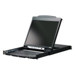 CL5800N PS/2-USB, VGA KVM консоль з РК дисплеєм 19" дворейкова