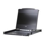 CL6700MW USB, HDMI / DVI / VGA KVM консоль з широкоекранним РК дисплеєм 17.3" однорейкова