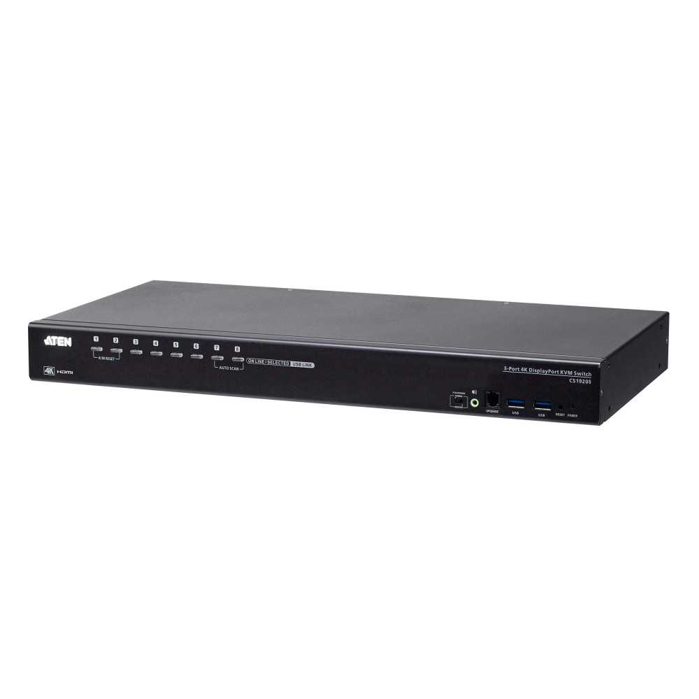 CS19208 8-портовий USB 3.0 4K DisplayPort KVM перемикач CS19208 8-портовий USB 3.0 4K DisplayPort KVM перемикач