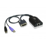 KA7166 - USB, DVI, KVM адаптер з підтримкою  Virtual Media та зчитувачем смарт карт