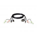 2L-7D02DH USB HDMI DVI-D KVM кабель з підтримкою аудіо  (1.8м)