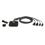 CS22HF 2-портовий USB FHD HDMI кабельний KVM перемикач