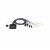CS22DP 2-портовий USB DisplayPort кабельний KVM перемикач з пультом віддаленого перемикання порту