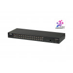 KH1532A 32-портовий мультиінтерфейсний (DisplayPort, HDMI, DVI, VGA) KVM перемикач Cat5
