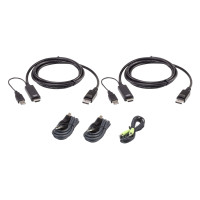 2L-7D02UHDPX5 USB HDMI DisplayPort True 4K комплект кабелів для захищених KVM перемикачів з підтримкою двох дисплеїв 1,8 м