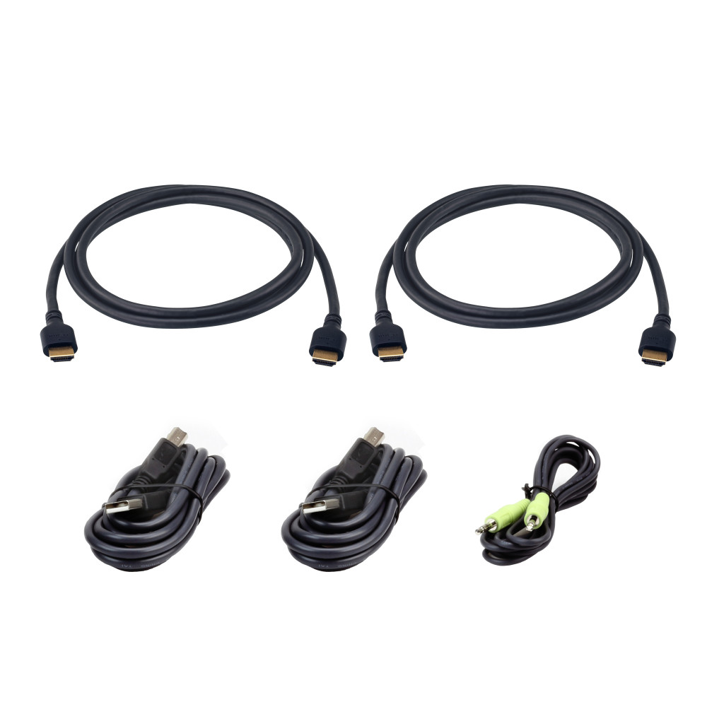 2L-7D02UH21X5 USB HDMI 8K (Ultra High Speed) комплект кабелів для захищених KVM перемикачів з підтримкою двох дисплеїв 1,8 м. 2L-7D02UH21X5 USB HDMI 8K (Ultra High Speed) комплект кабелів для захищених KVM перемикачів з підтримкою двох дисплеїв 1,8 м.