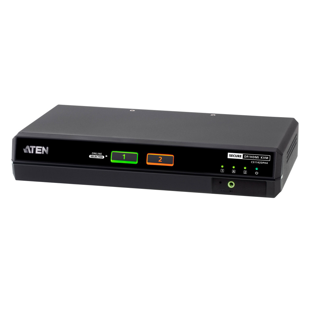 CS1142DPH4 2-портовий USB 5K DisplayPort/HDMI універсальний захищений KVM перемикач з підтримкою двох дисплеїв (сумісність з PSD PP v4.0) CS1142DPH4 2-портовий USB 5K DisplayPort/HDMI універсальний захищений KVM перемикач з підтримкою двох дисплеїв (сумісність з PSD PP v4.0)