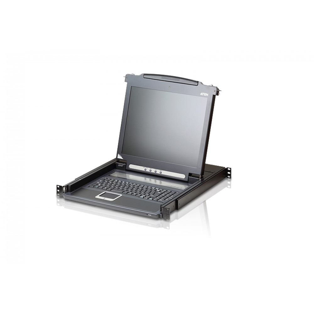CL1000M PS/2 VGA KVM консоль з РК дисплеєм 17" однорейкова CL1000M PS/2 VGA KVM консоль з РК дисплеєм 17" однорейкова
