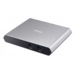 US3310 2-портовий 4K HDMI USB-C Док-перемикач з наскрізним живленням
